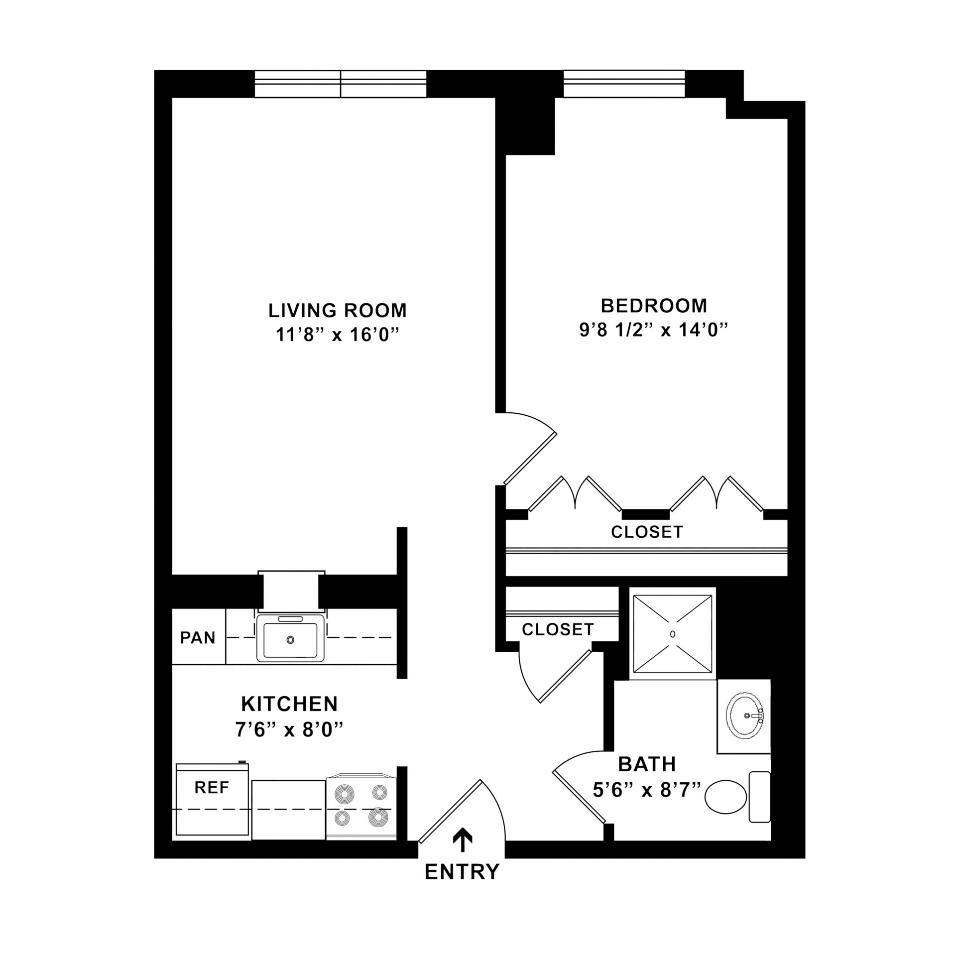Apartment F 1 Bedroom 1 Bathroom at Weinberg Gardens Apartment F 1 Bedroom 1 Bathroom at Weinberg Gardens
