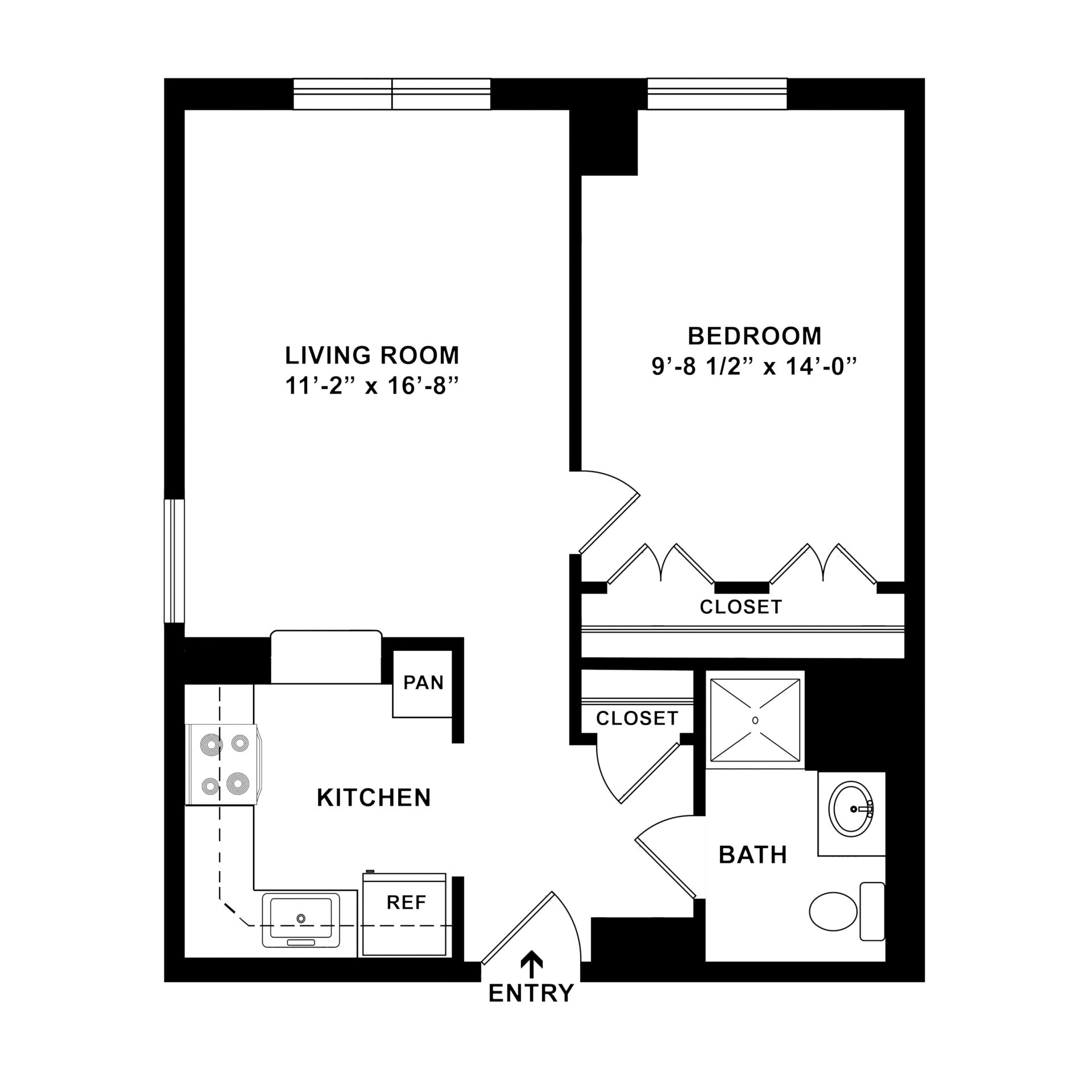 Apartment A 1 Bedroom 1 Bathroom at Weinberg Terrace Apartment A 1 Bedroom 1 Bathroom at Weinberg Terrace